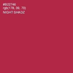 #B22746 - Night Shadz Color Image